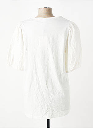 T-shirt coupe droite manches courtes blanc CISO femme