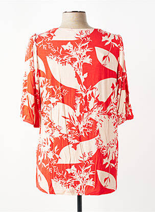 T-shirt imprimé fantaisie manches courtes rouge CISO femme