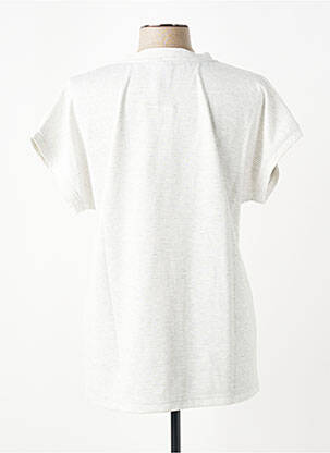 T-shirt coupe droite manches courtes blanc CISO femme