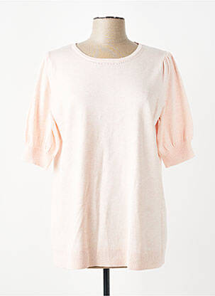 T-shirt coupe droite manches courtes rose CISO femme