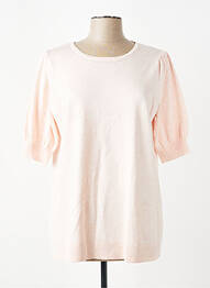 T-shirt coupe droite manches courtes rose CISO femme