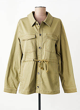 Veste casual col chemisier vert JENSEN femme