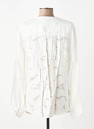 Blouse imprimé fantaisie manches longues blanc JENSEN femme