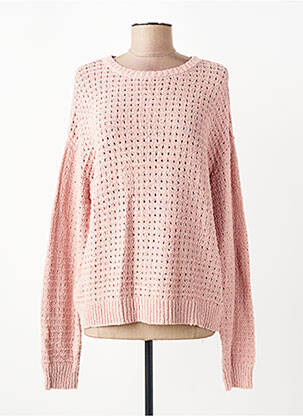 Pull coupe droite manches longues rose JENSEN femme