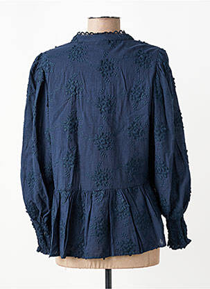 Blouse col rond manches longues bleu JENSEN femme