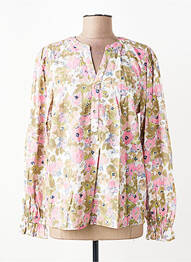 Blouse imprimé fantaisie manches longues vert JENSEN femme