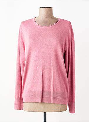 Pull coupe droite manches longues rose JENSEN femme