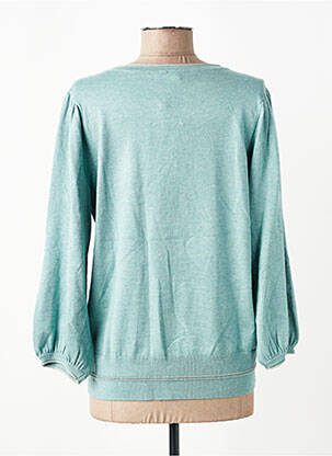 Pull coupe droite manches longues bleu JENSEN femme