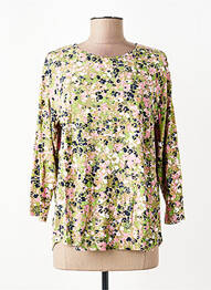 T-shirt manches 3/4 manches 3/4 vert JENSEN femme