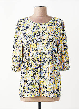 T-shirt manches 3/4 manches 3/4 jaune JENSEN femme