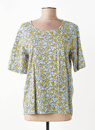 T-shirt coupe cintrée manches courtes bleu JENSEN femme