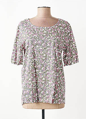 T-shirt coupe droite manches courtes rose JENSEN femme