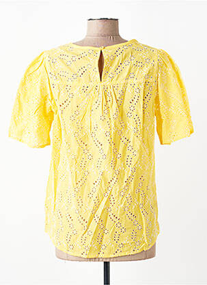 Top manches courtes manches courtes jaune JENSEN femme