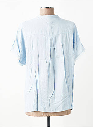 Chemisier manches courtes manches courtes bleu JENSEN femme