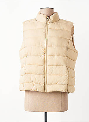 Doudoune fermeture zippée sur le devant sans capuche beige JENSEN femme