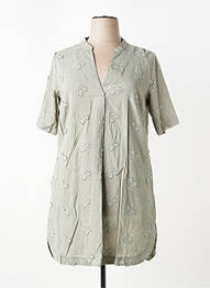 Robe courte manches courtes manches courtes vert CISO femme