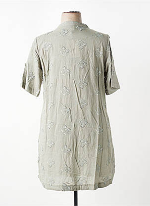 Robe courte manches courtes manches courtes vert CISO femme