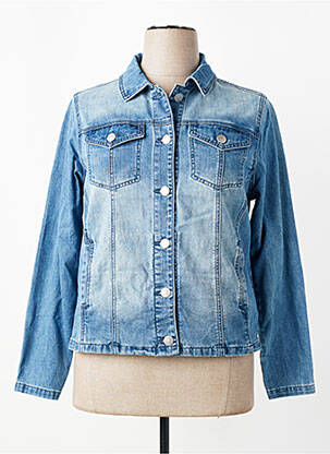 Veste casual col chemisier bleu CISO femme