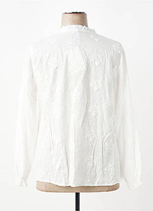 Blouse col rond manches longues blanc CISO femme