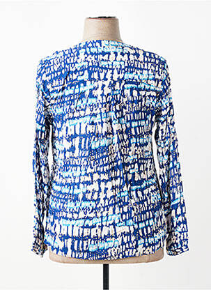 Top imprimé fantaisie manches longues bleu CISO femme