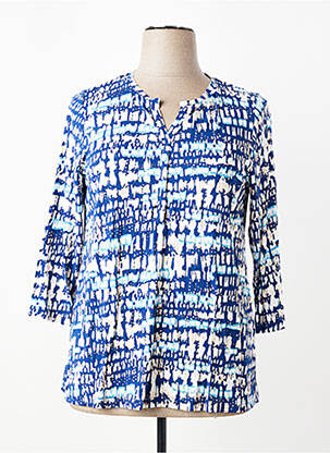 T-shirt manches 3/4 manches 3/4 bleu CISO femme