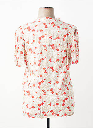 T-shirt imprimé fantaisie manches courtes blanc CISO femme