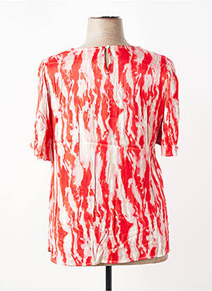 T-shirt imprimé fantaisie manches courtes rouge CISO femme