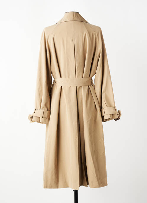 Trench finition intérieure doublée sans capuche beige CISO femme