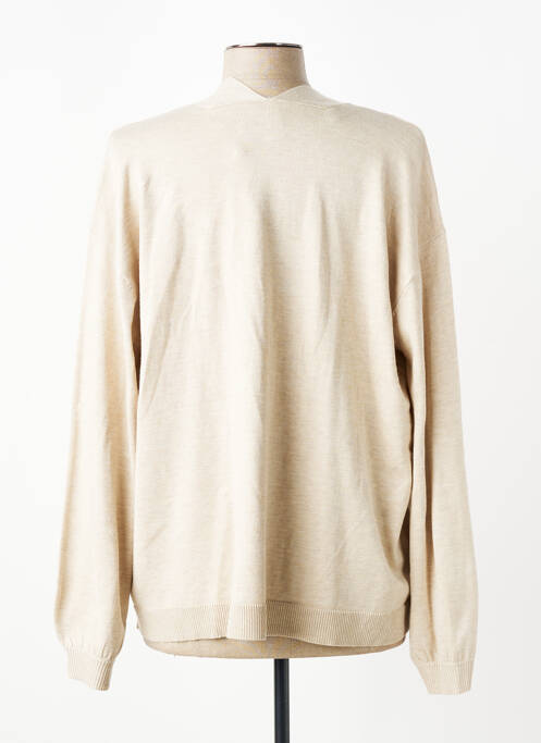 Gilet manches longues manches longues beige CISO femme