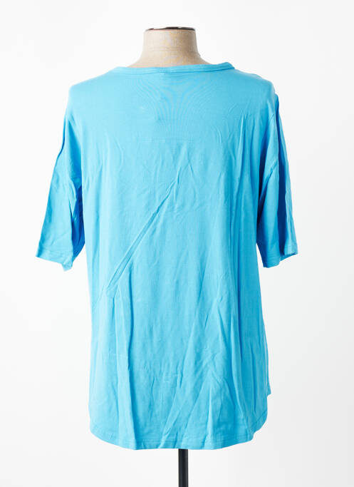 T-shirt coupe droite manches courtes bleu CISO femme