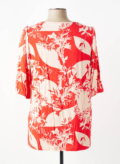 T-shirt imprimé fantaisie manches courtes rouge CISO femme