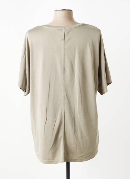 T-shirt coupe droite manches courtes vert CISO femme