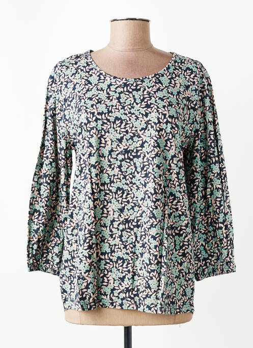 T-shirt manches 3/4 manches 3/4 bleu JENSEN femme