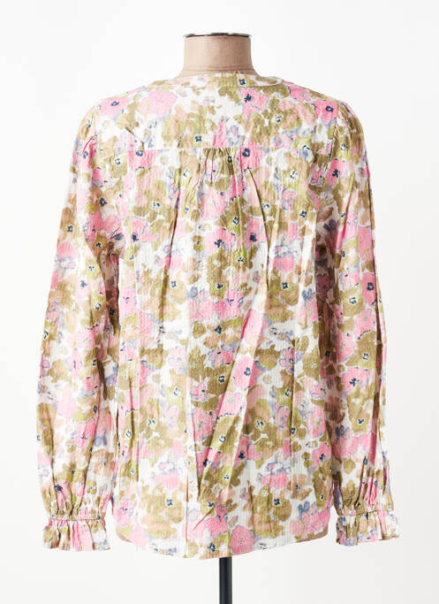 Blouse imprimé fantaisie manches longues vert JENSEN femme