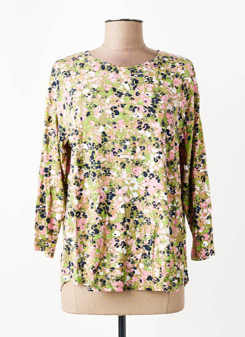 T-shirt manches 3/4 manches 3/4 vert JENSEN femme