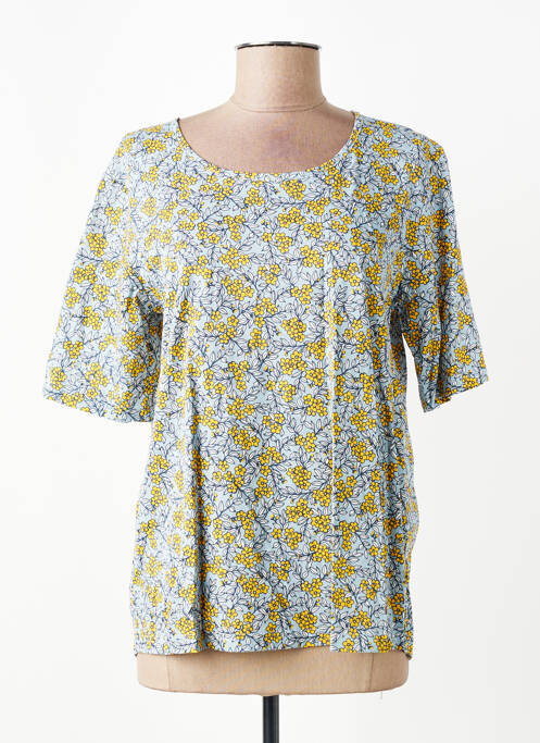 T-shirt coupe cintrée manches courtes bleu JENSEN femme