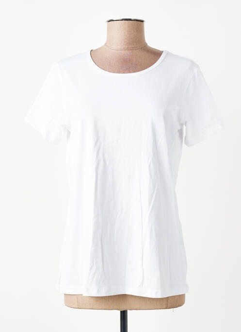 T-shirt stretch manches courtes blanc JENSEN femme