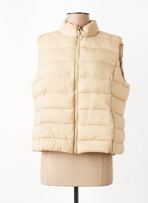 Doudoune fermeture zippée sur le devant sans capuche beige JENSEN femme