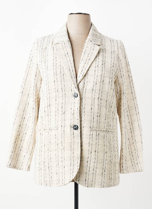 Blazer finition intérieure doublée beige CISO femme