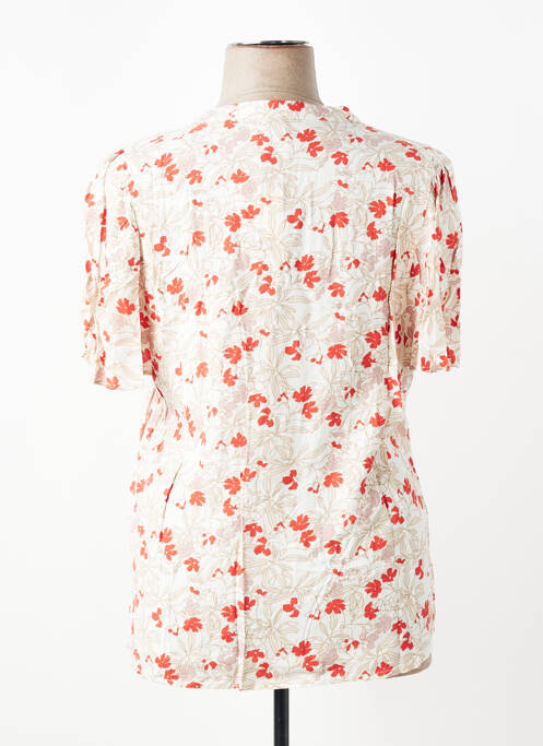 T-shirt imprimé fantaisie manches courtes blanc CISO femme