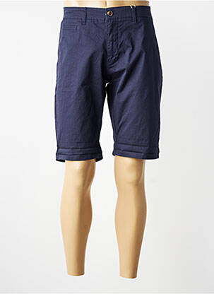 Bermuda taille à pinces taille normale bleu MAISON BLAGGIO homme