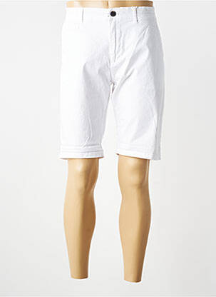 Bermuda stretch taille normale blanc MAISON BLAGGIO homme
