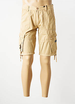 Bermuda multipoches taille normale beige RITCHIE homme