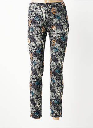 Pantalon 7/8 stretch taille normale noir PLACE DU JOUR femme