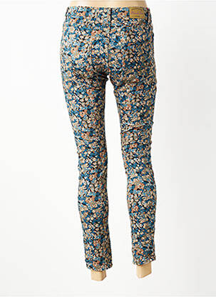 Pantalon 7/8 stretch taille normale bleu PLACE DU JOUR femme