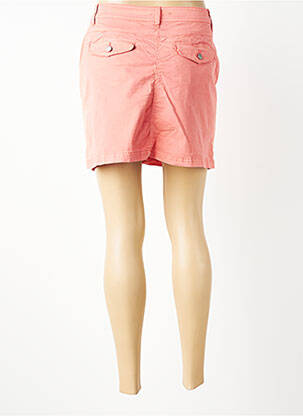 Jupe short fermeture zippée sous rabat boutonné orange DONA LISA femme