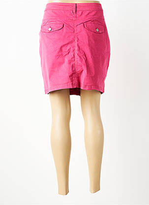 Jupe short fermeture zippée sous rabat boutonné rose fonce DONA LISA femme