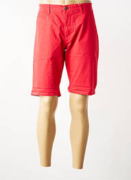 Bermuda coupe droite rouge MAISON BLAGGIO homme