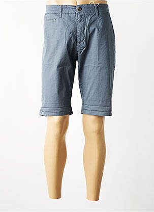Bermuda coupe droite bleu MAISON BLAGGIO homme