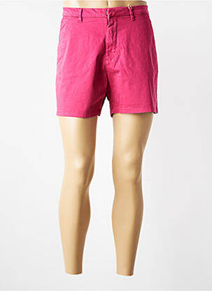 Short taille à pinces taille normale rouge DONA LISA femme